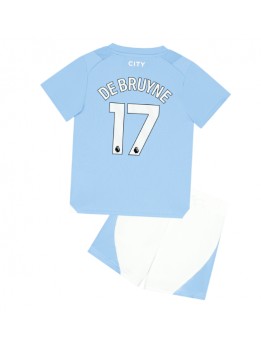 Manchester City Kevin De Bruyne #17 Dječji Domaci Dres kompleti 2023-24 Kratak Rukavima (+ kratke hlače)